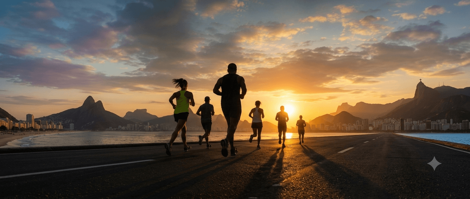 Corredores ao amanhecer